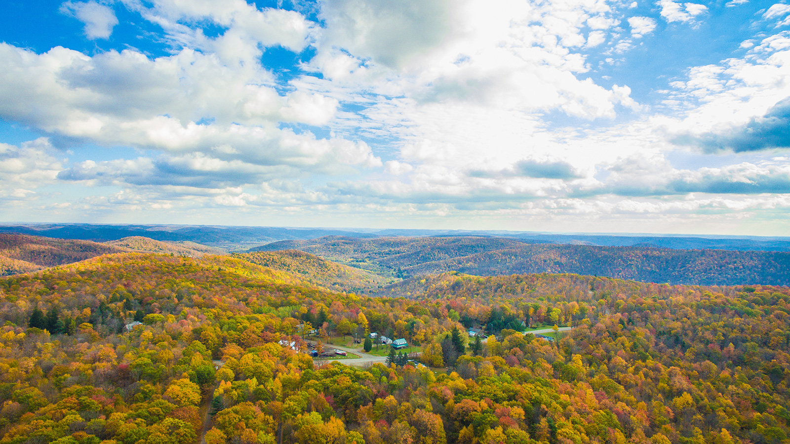 View from Rock City Park in Autumn by Eyes in the Sky Productions